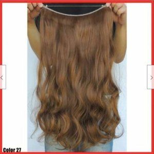 Medium Brown #27 Flipin Halo Style Hair Extensions